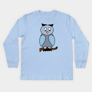 Cute Cartoon Owl Kids Long Sleeve T-Shirt